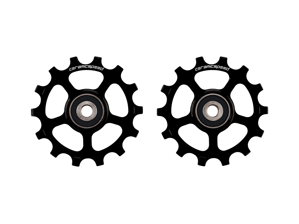 CeramicSpeed Pulleyhjul Shimano 12s XT/XTR MTB - Coated - Sort