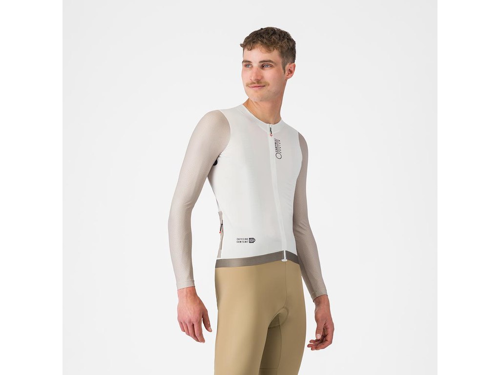 Castelli Coretto LS Jersey - Cykeltrøje - Lange Ærmer - Herre - Ivory/Clay/Black - S