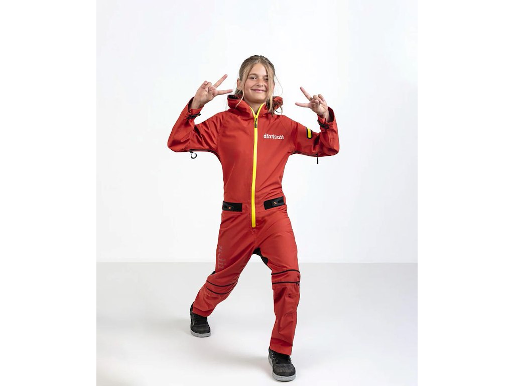 Dirtlej Dirtsuit Kid Edition - Heldragt - Gul - S (128-140)