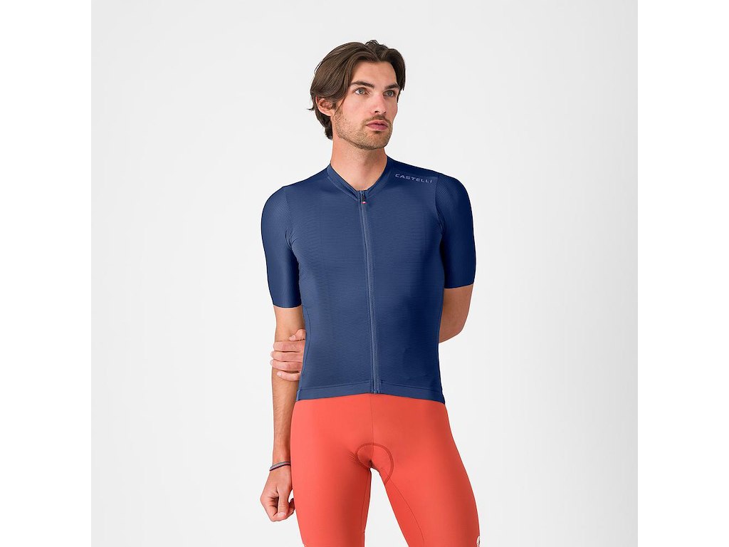 Castelli Espresso 2 Jersey - Cykeltrøje - Korte Ærmer - Herre - Belgian Blue - S