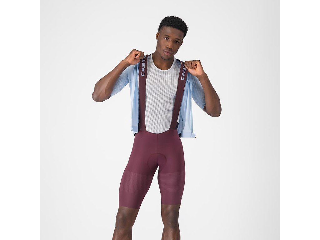 Castelli Premio Evo Bibshort - Cykelshorts m/pude - Herre - Deep Bordeaux/Winter Sky - M