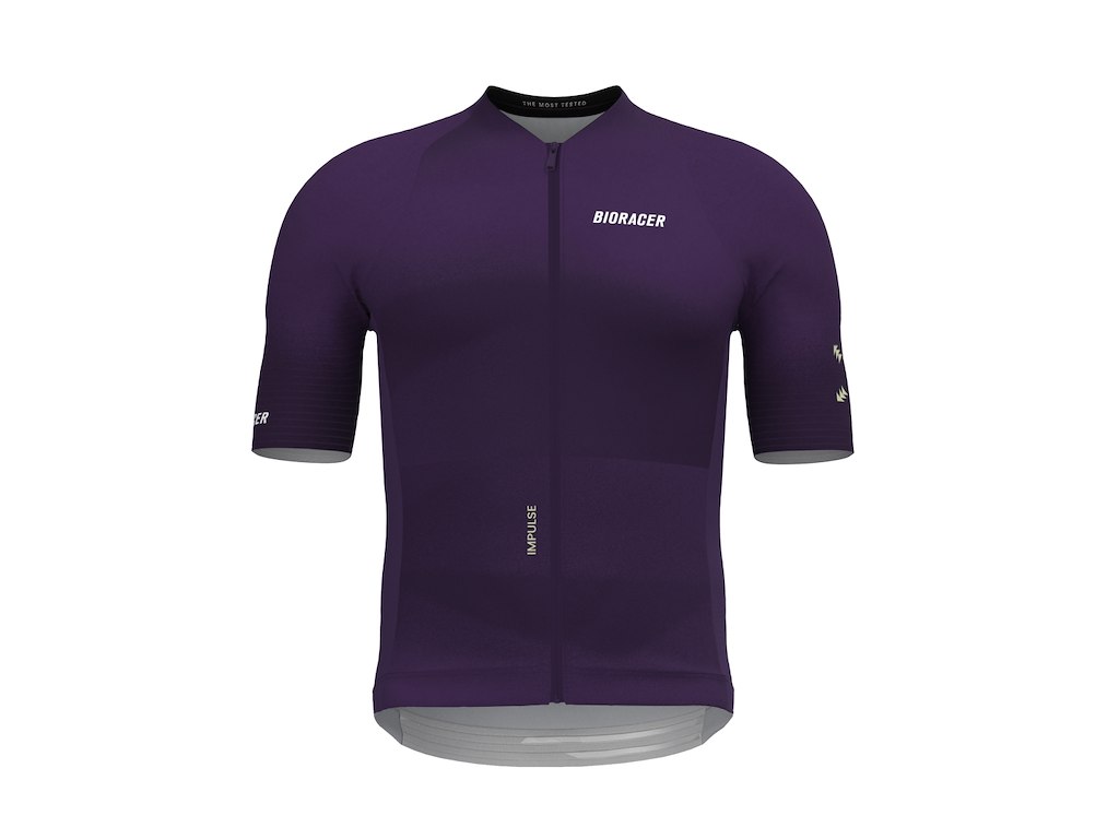 Bioracer Icon Impulse Jersey - Cykeltrøje - Korte Ærmer - Herre - Dark Violet - 2XL