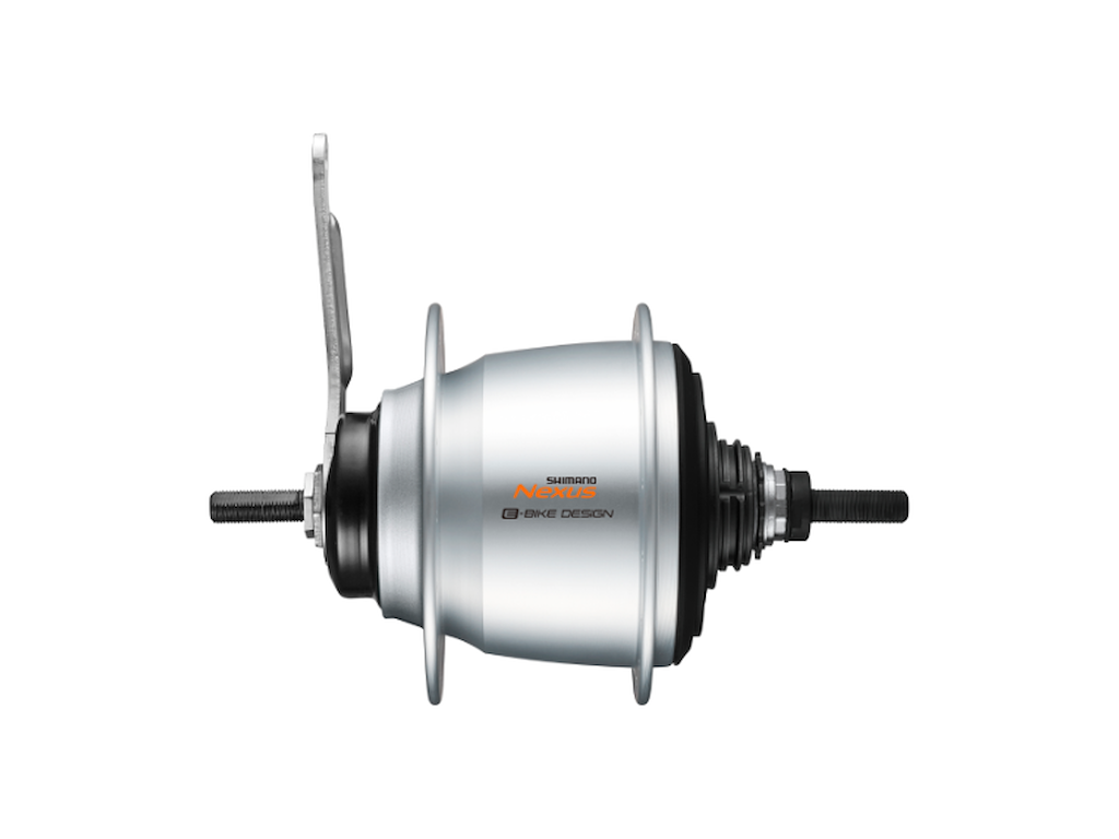 Shimano nexus - Bagnav med 5 gear - 187mm aksel, til 32 eger - sølv - SG-C7050-5C med fodbremse