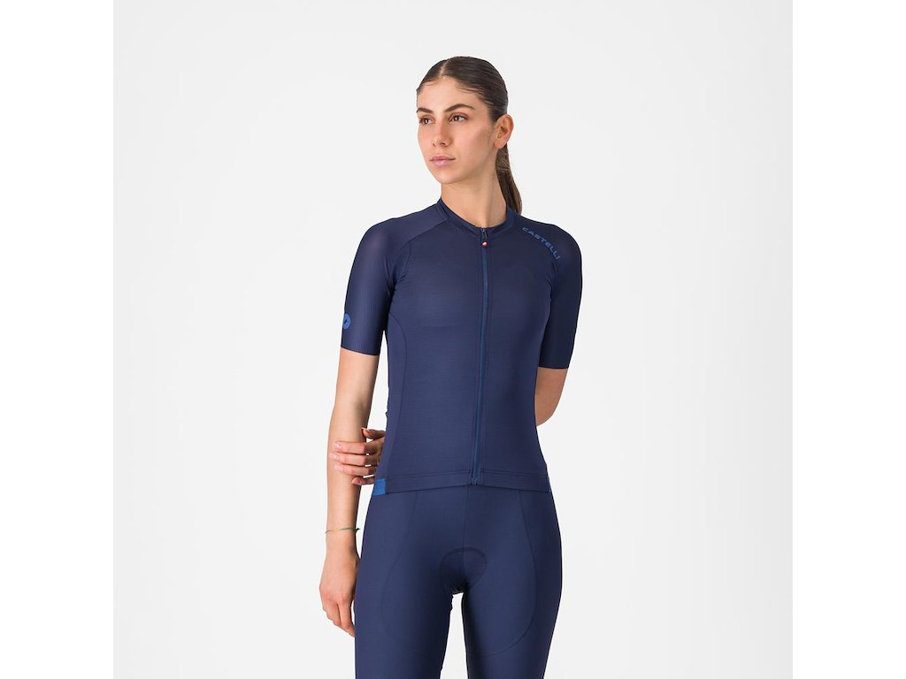 Castelli Espresso 2 W Jersey - Cykeltrøje - Korte Ærmer - Dame - Belgian Blue - XS