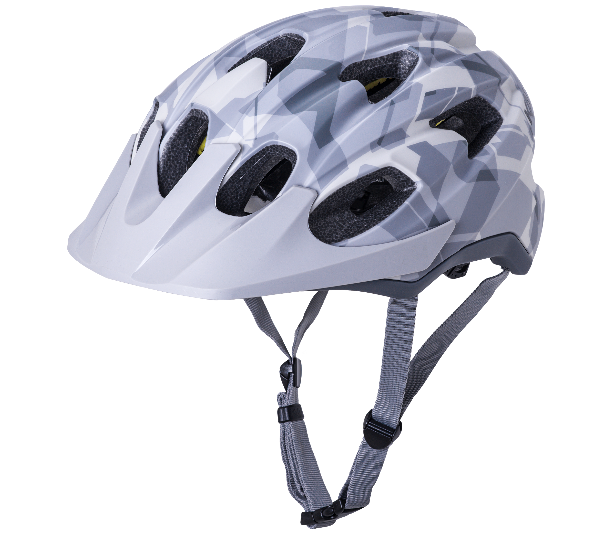 Kali Pace Camo Grå Mat - Cykelhjelm - S/M (54-58 cm)